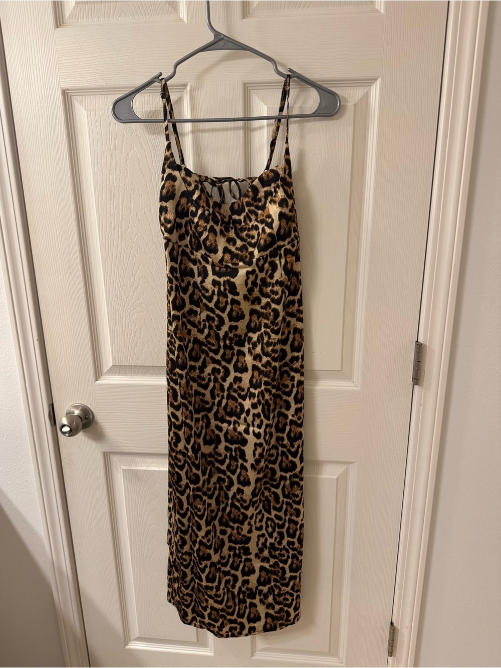 Betsey Johnson Leopard Print Slip Dress M